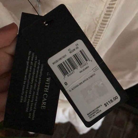 Guess Audrina Sleeveless Embroidered Romper - Picture 4 of 5